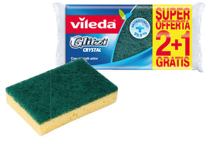Vileda SPUGNA GLITZI CRYSTAL 2+1 PZ. 30.00 confezioni