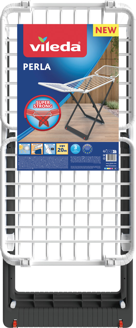 Vileda STENDIBIANCHERIA A CAVALLETTO PERLA cm. 191x54x115 h Stenditura mt. 20