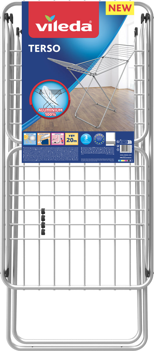 Vileda STENDIBIANCHERIA A CAVALLETTO TERSO cm. 172,5x55,5x91 h Stenditura mt. 20