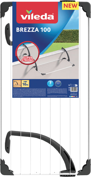 Vileda STENDIBIANCHERIA DA BALCONE BREZZA 100 cm. 109x55x28 h Stenditura mt. 10