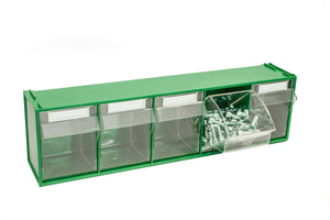 Vipa CASSETTIERA COMPONIBILE FOX 103 VERDE 5 cassetti mm. 600x135x164 h