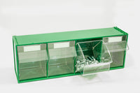 Vipa CASSETTIERA COMPONIBILE FOX 104 VERDE 4 cassetti mm. 600x177x206 h