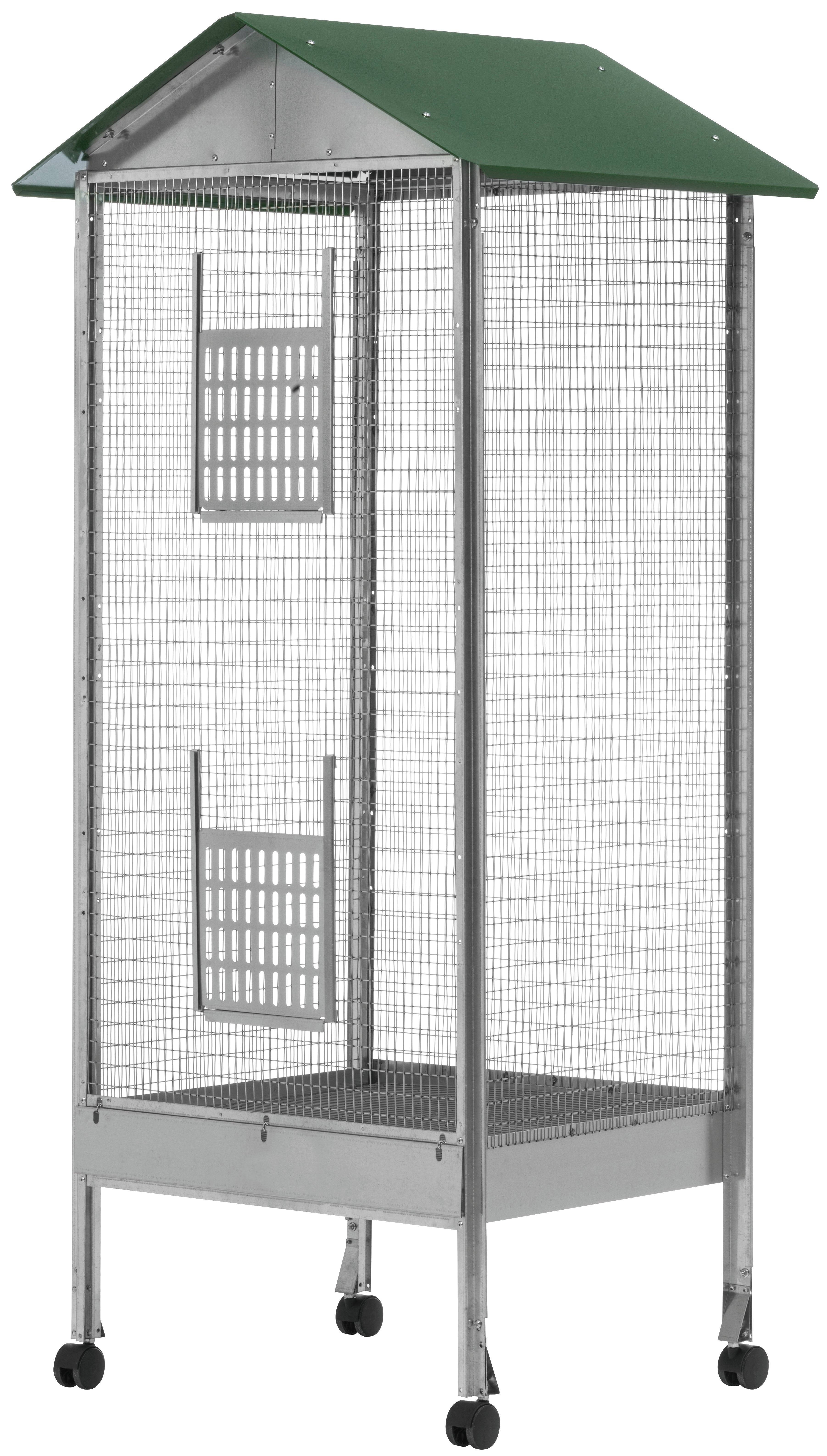 VOLIERA A CASETTA RETTANGOLARE A 1 PIANO cm. 60x50x170 h