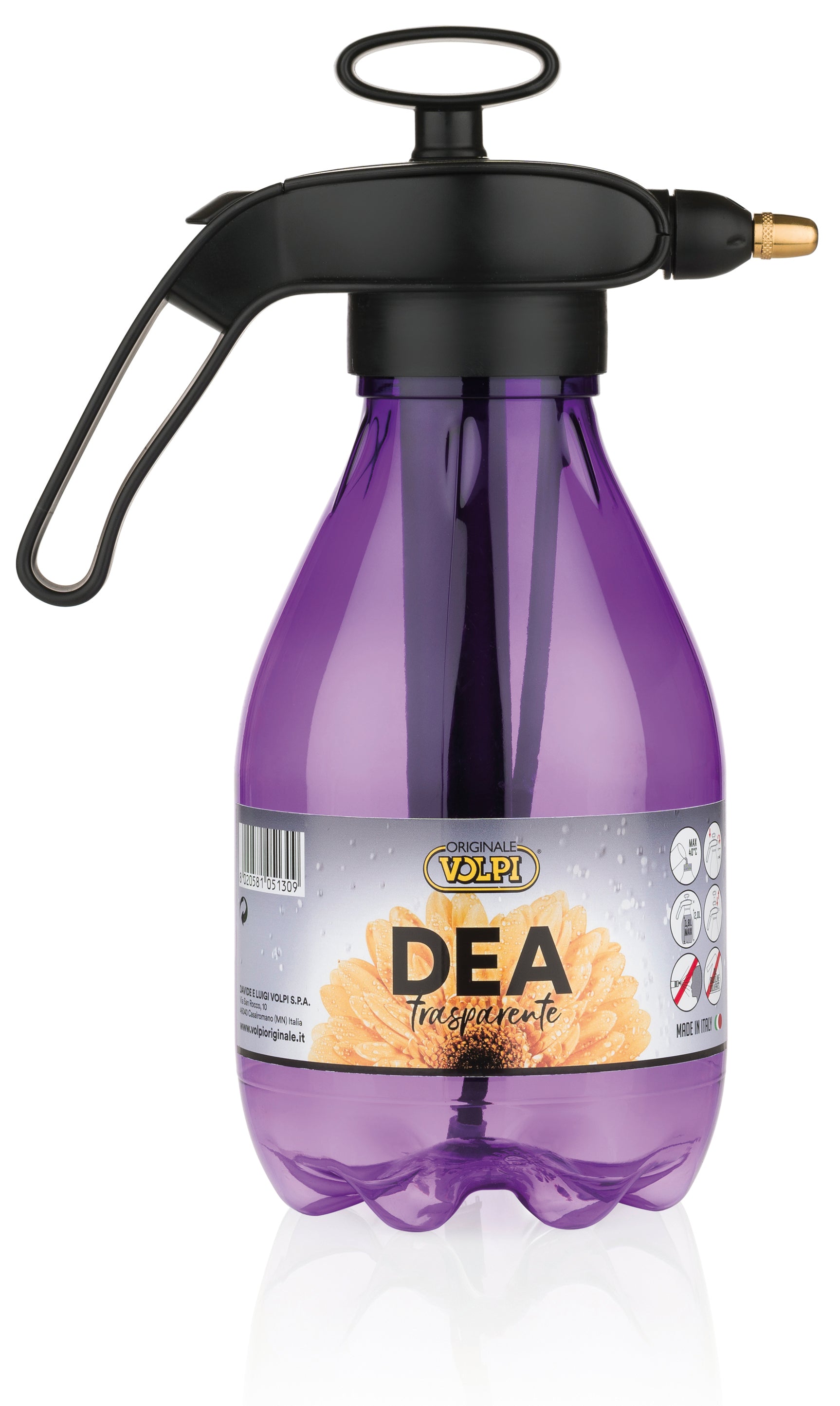 Volpi POMPA A PRESSIONE IN PLASTICA DEA 2022 TRASPARENTE  lt. 2