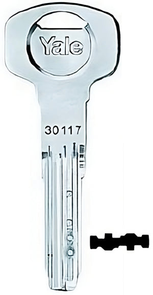 Yale CHIAVE GREZZA PER CILINDRI EUROPEI Y2S 6 perni 5.00 pz