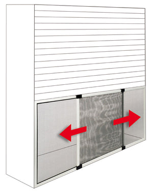 ZANZARIERA ESTENSIBILE PER FINESTRE ARGENTO cm.100x70