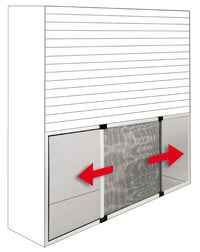 ZANZARIERA ESTENSIBILE PER FINESTRE BIANCO RAL 9010 cm.100x70