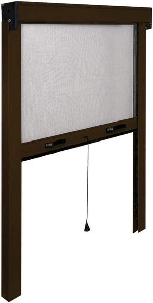 ZANZARIERA VERTICALE IN KIT col. Marrone (RAL 8017) cm. 80x160