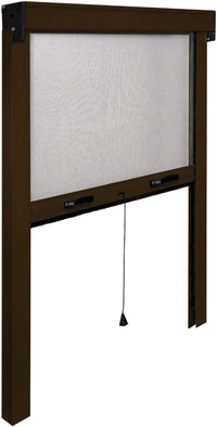 ZANZARIERA VERTICALE IN KIT col. Marrone (RAL 8017) cm.140x240