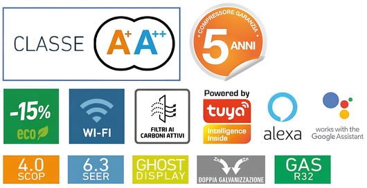 Zephir CLIMATIZZATORE ADVANCE WIFI SMART  9000 BTU WIFI + 2 TELECOMANDI