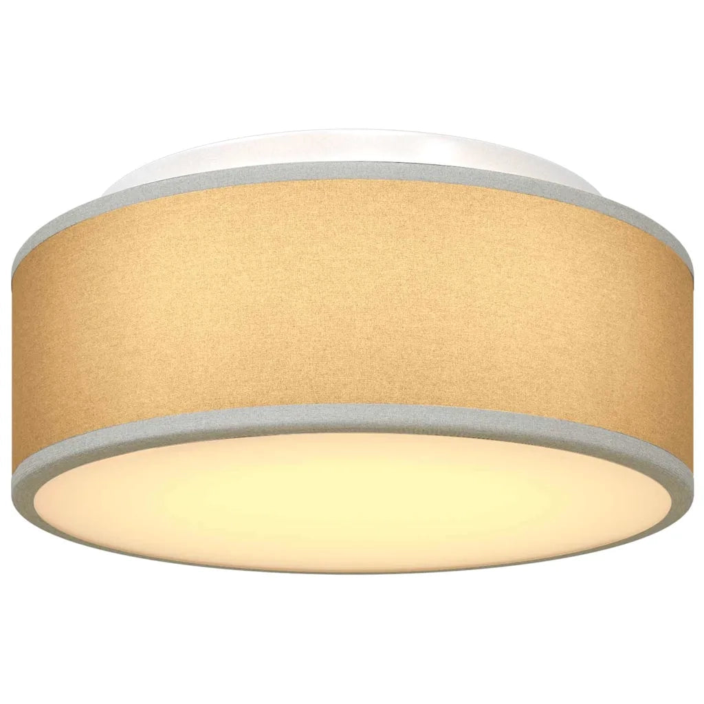 Lampada da soffitto Grigio 30 x 30 x 13,5 cm Tessuto CFW8015545