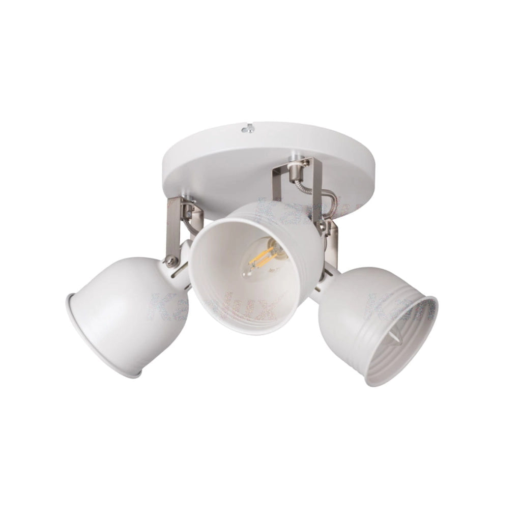 Plafoniera regolabile Kanlux Derato bianca 3xE14 8W