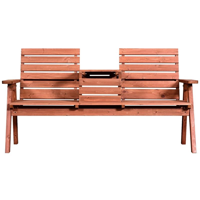 PANCHINA IN LEGNO DI ABETE DA GIARDINO BIPOSTO CONVERTIBILE 160X70X85 CM