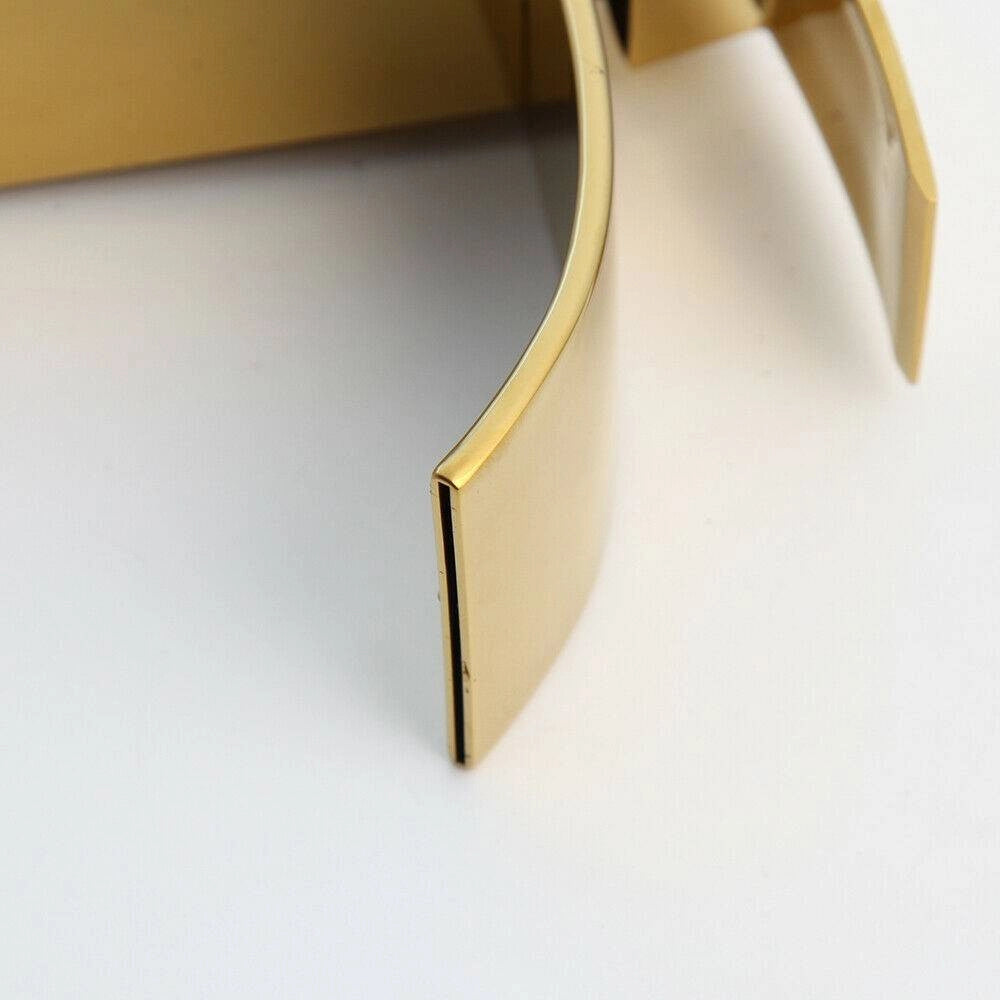 Trade Shop - Rubinetto Oro Da Bagno Design Moderno A Cascata Miscelatore Monocomando Dorato -