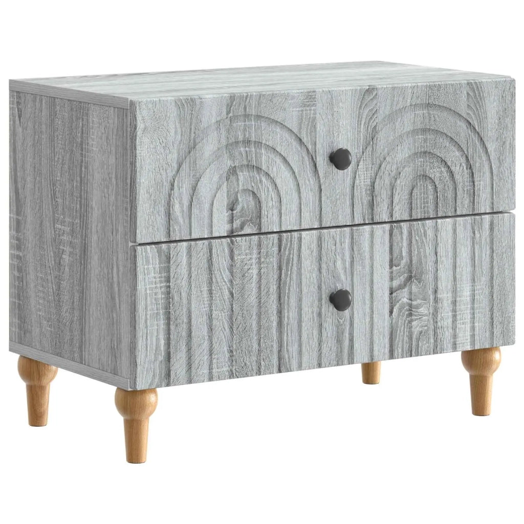 Armadio da Notte con cassetto Grigio Sonoma 62 x 34,5 x 48 cm 894091