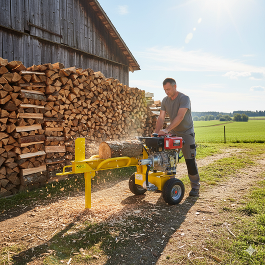 Spaccalegna Orizzontale con Motore a Diesel Spinta 12 Tonnellate Famag SL12 D 600