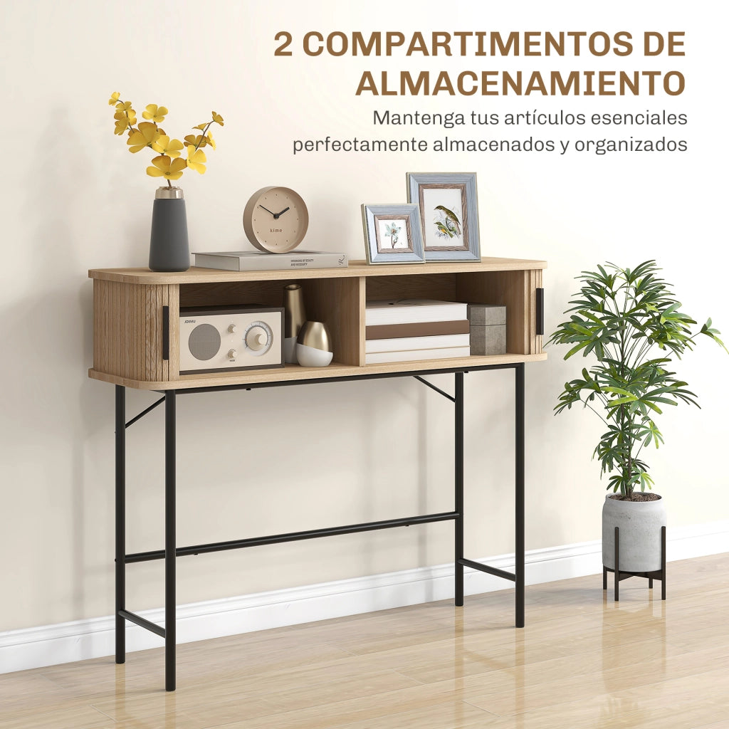 Consola Vintage ¨C zephmum ¨C Robe e Nero 100x30x80 cm