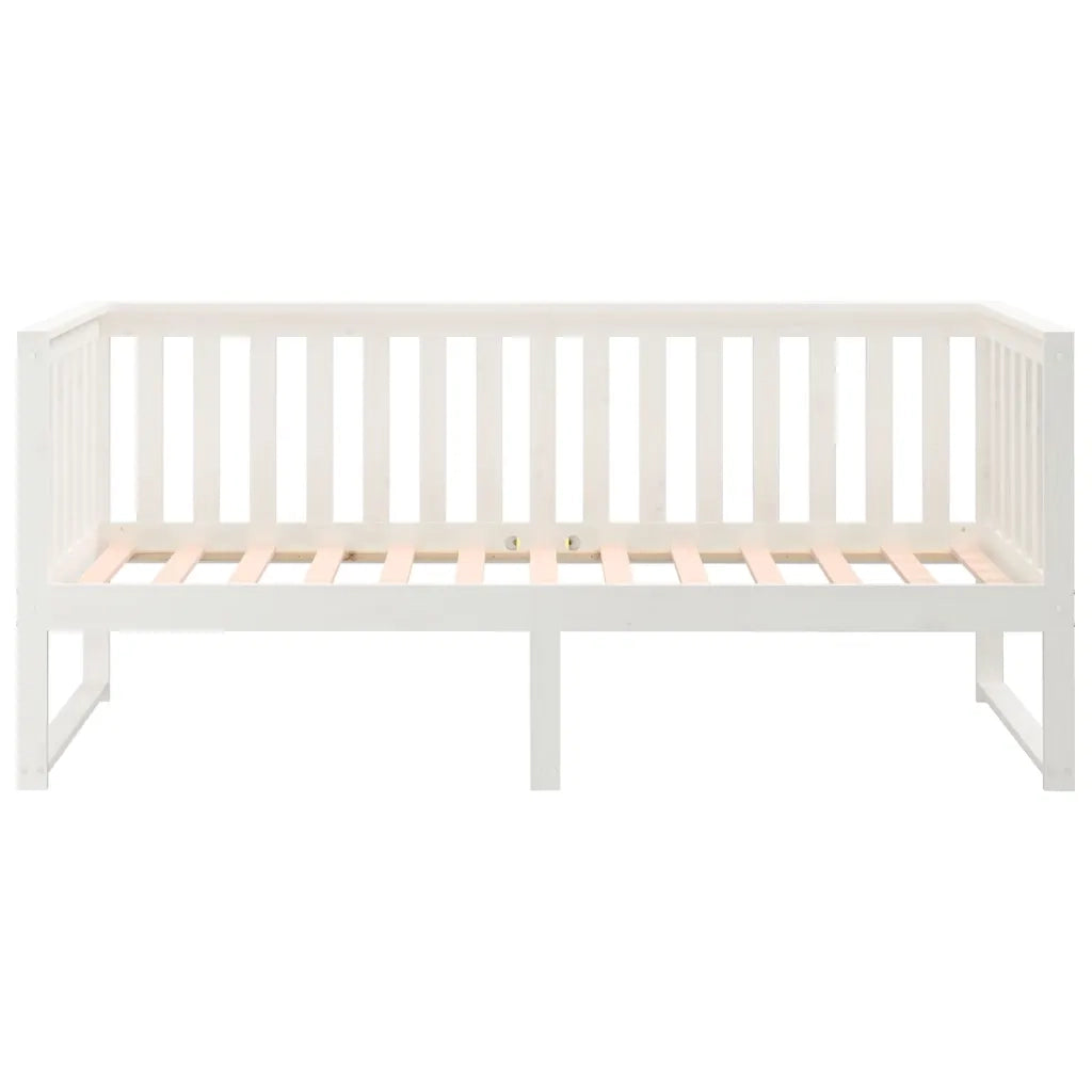 Dormeuse senza Materasso Bianca 80x200 cm Legno Massello Pino 820877