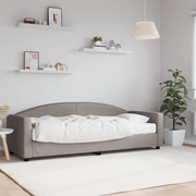 Divano Letto con Materasso Tortora 80x200 cm in Tessuto