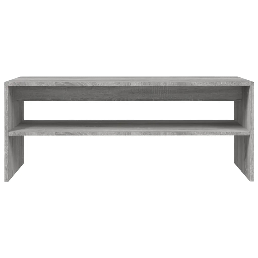 Tavolino da Salotto Grigio Sonoma 100x40x40cm Legno Multistrato 815256