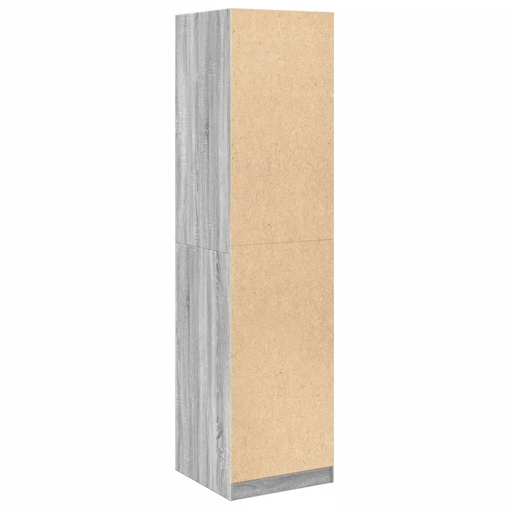Armadio Grigio Sonoma 50x50x200 cm in Legno tecnico