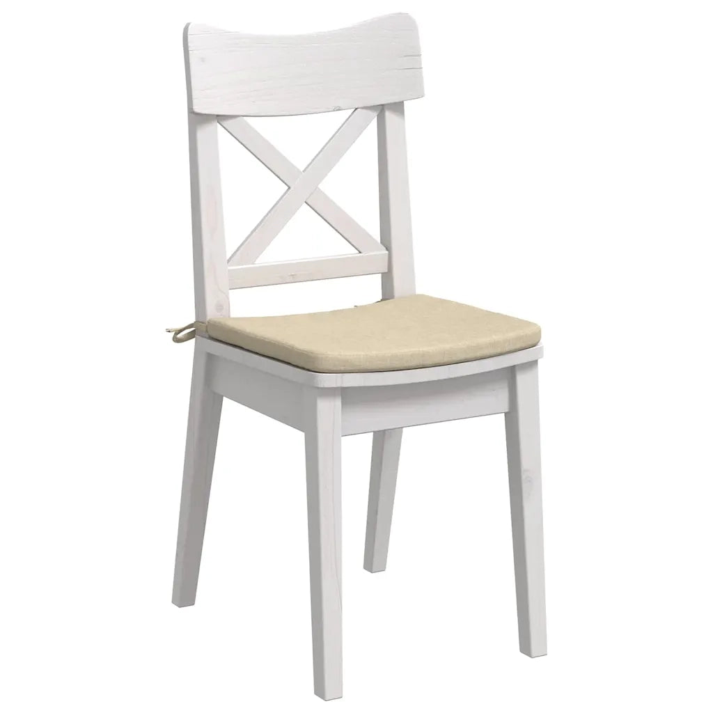 Cuscini per Seduta 4 pcs Crema 40 x 40 x 3 cm Tessuto