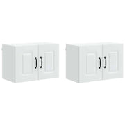 Set di 2 pensili da cucina moderni ed eleganti 60 x 31 x 40 cm in legno composito bianco 02_0053594