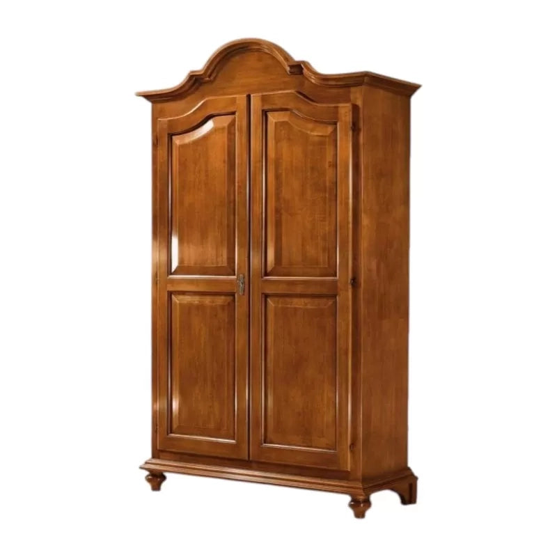 Armadio arte povera 2 porte in legno tinta noce 112x46x204 (475) - Mobili 2G