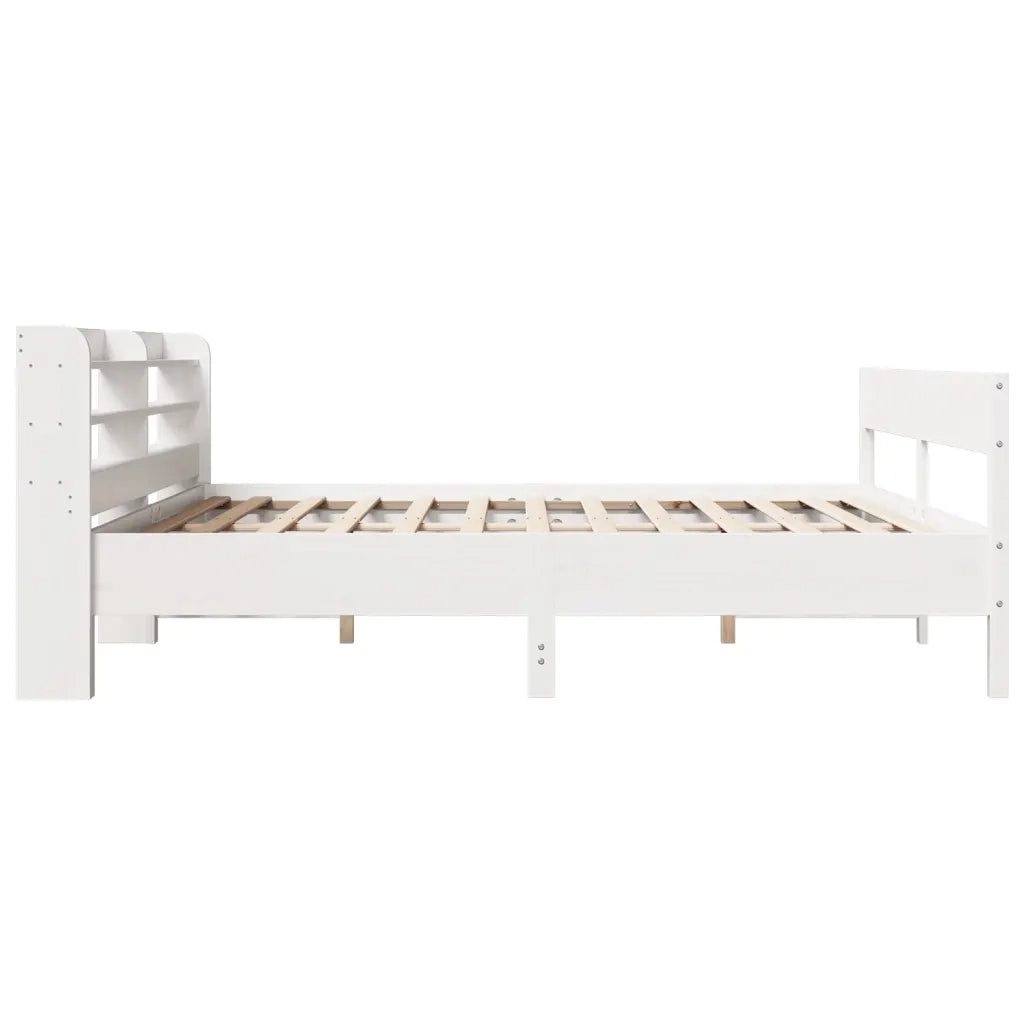 Letto senza Materasso Bianco 180x200 cm Legno Massello di Pino 3306919
