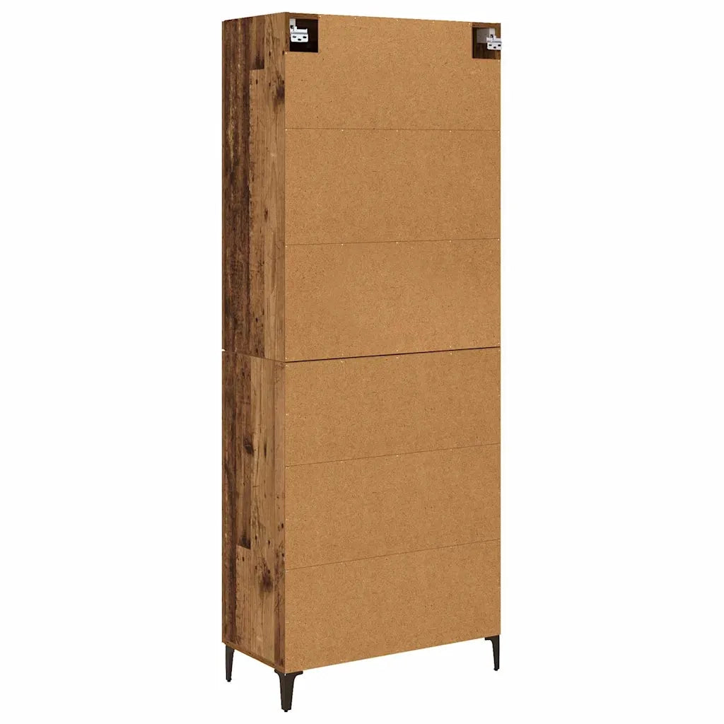 Credenza-Buffet-Armadio da cucina Legno vecchio 69,5 x 34 x 180 cm Legno multistrato 279142