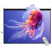 Schermo per proiettore con telecomando incluso, 84 pollici, formato 4:3, 171x130 cm, bianco