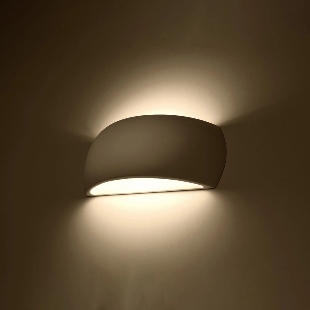 Applique in ceramica bianca Pure Lume TRIBUN PU.0835 G9