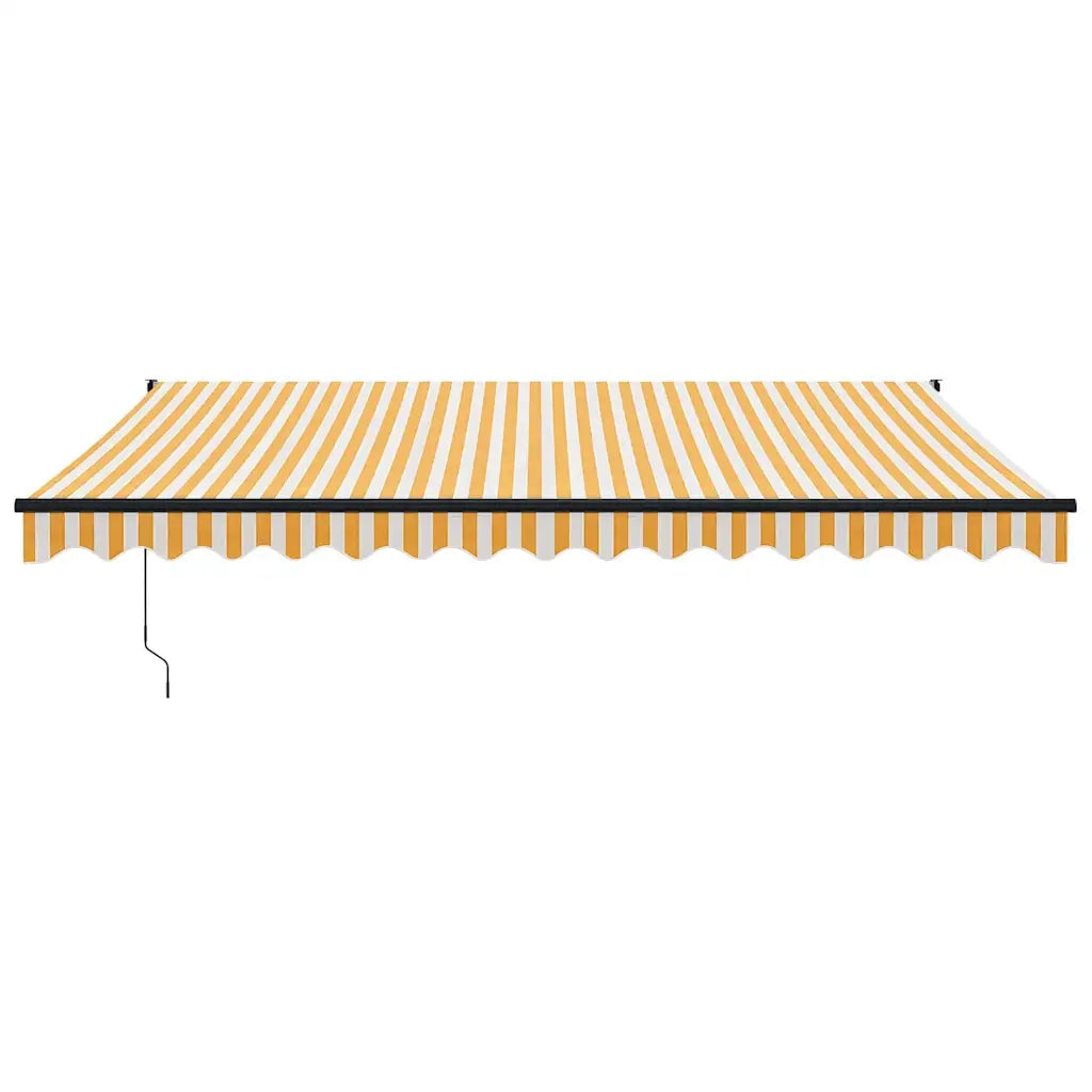 Tenda Sole Automatica Retrattile Gialla e Bianca 4x3 m