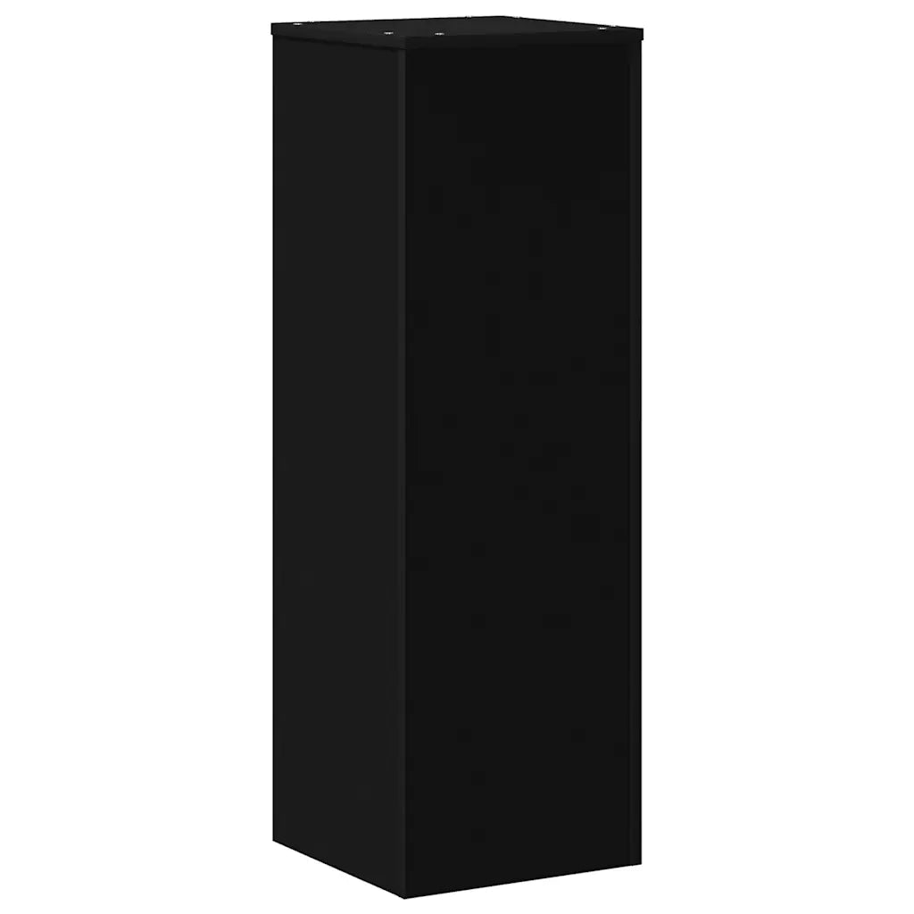 Supporto per Piante Nero 33x33x100 cm in Truciolare 852952