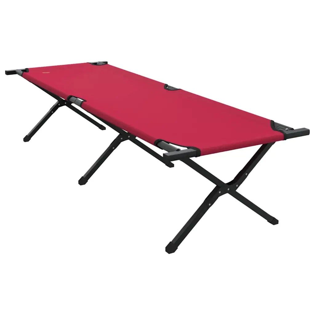 Letto da campeggio pieghevole 2 pz Rosso 193 x 69 x 45 cm CFW6979555