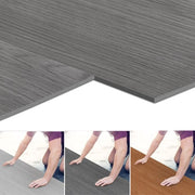 Pavimento in PVC autofibroso 18 pezzi night oak 91,5×15,2 cm