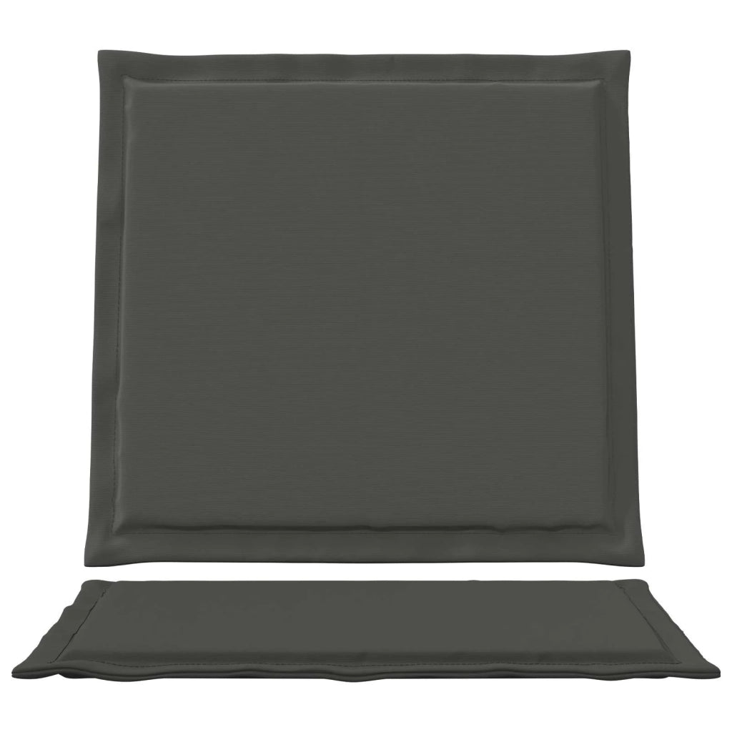 Cuscini per Seduta e Schienale 4 pz | Cuscini per sedie Antracite 47 x 45 x 2 cm