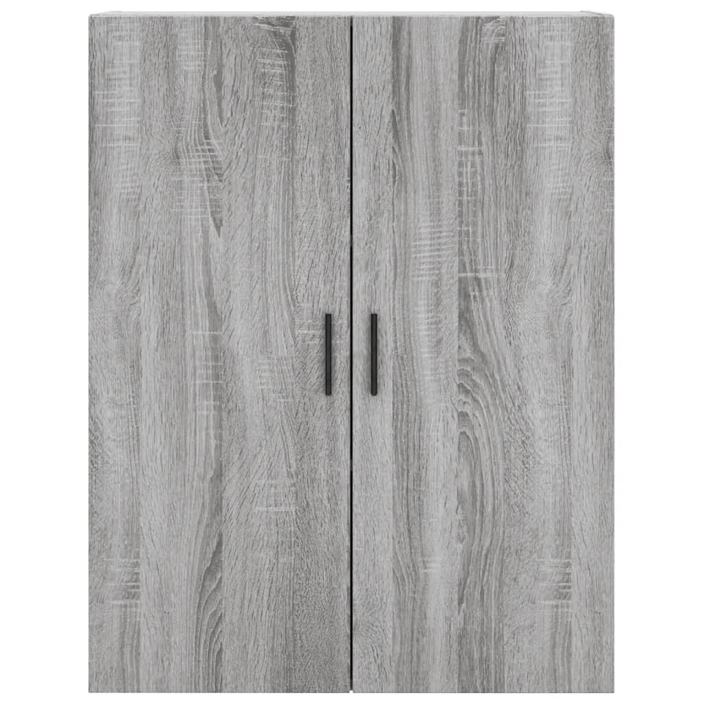 Buffet credenza cassettiera armadio mobile contenitore organizer cucina soggiorno salotto rovere Sonoma alto 69,5 x 34 x 180 cm legno ingegnerizzato grigio 02_0035413