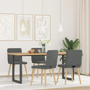 Sedie da Pranzo 4 pz Grigio Scuro in Tessuto 3315245