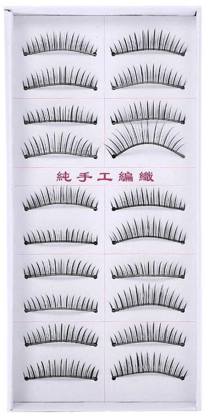 Wimpers Naturali Artificiale a 10 Paia - Falsi Wimpers - Riciclabili - Comfortevoli - Duraturi - Wimpers Attractive - Wimpers Artificiale