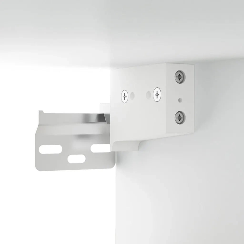 Armadietto a Muro | Mobili Parete 2 pz Bianco 100x36,5x35 cm in Legno Multistrato