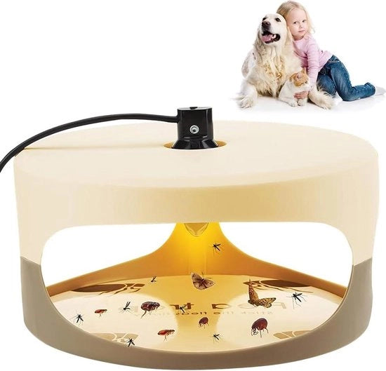 Val anti-zanzare per appartamento - Trappola elettrica per insetti con adesivo giallo - Luce attrattiva per zanzare per interni - Trappola per zanzare a forma di cupola con lampade - Adatta per tappeti da casa e biancheria da letto