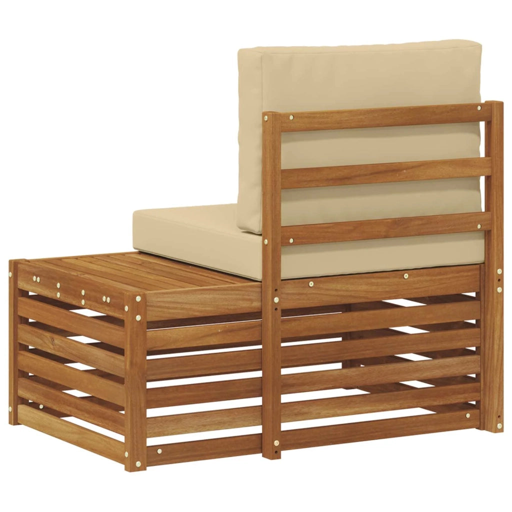 Divano da Giardino-Divano Esterno Finale con cuscino Naturale 91 x 63 x 73 cm 770643