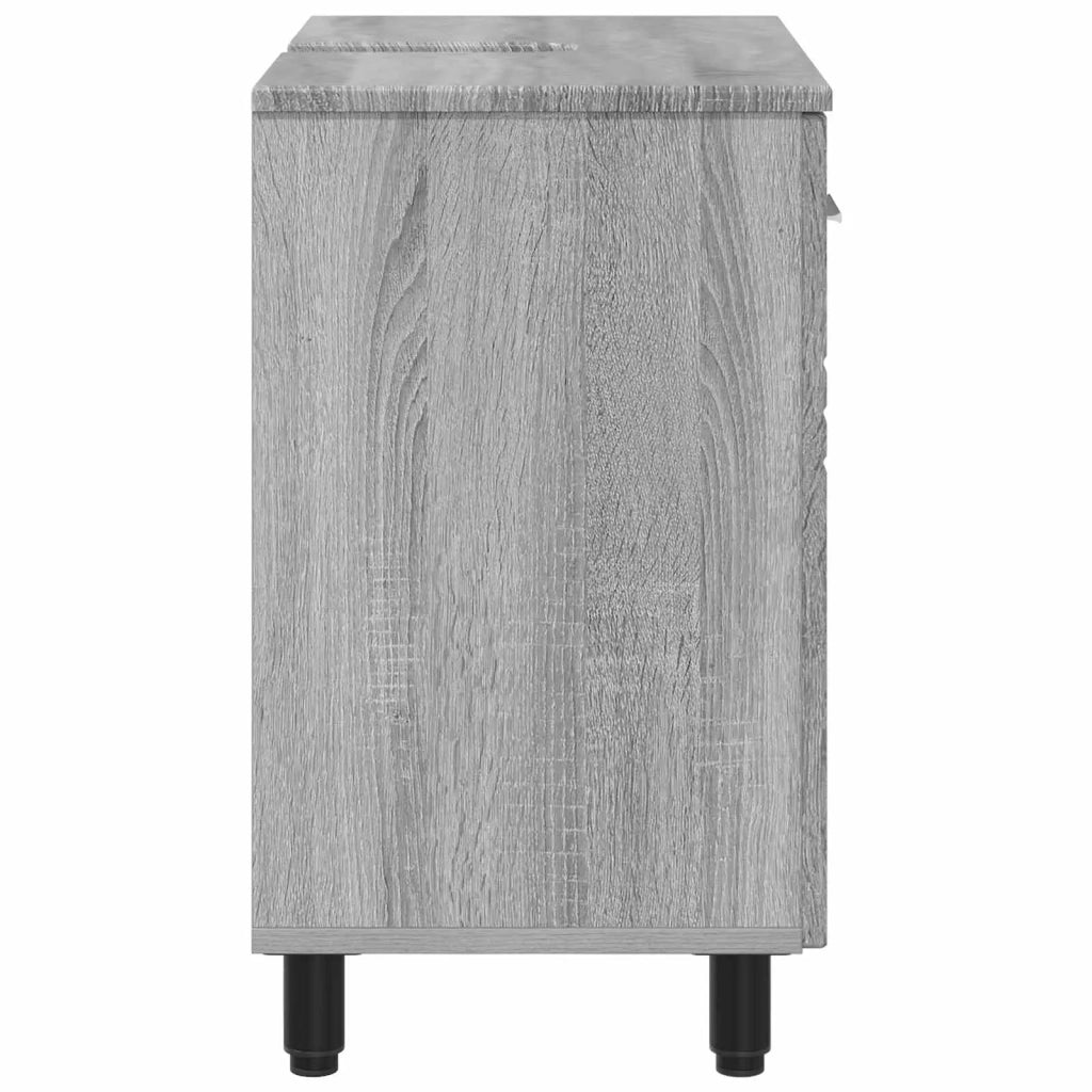 Mobiletto da bagno Sonoma grigio 60 x 35 x 60 cm 889411