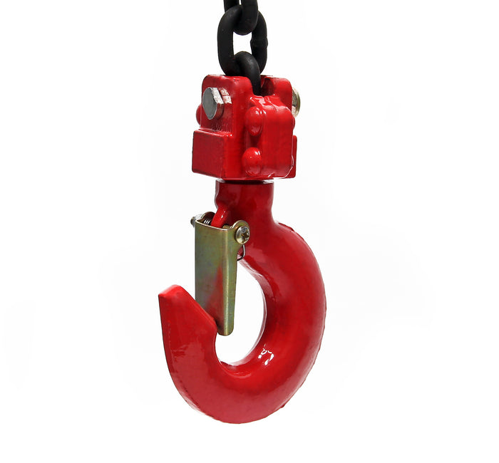 Paranco a catena manuale, max 750 kg, con catena di 1,5 m, per sollevamento di carichi pesanti