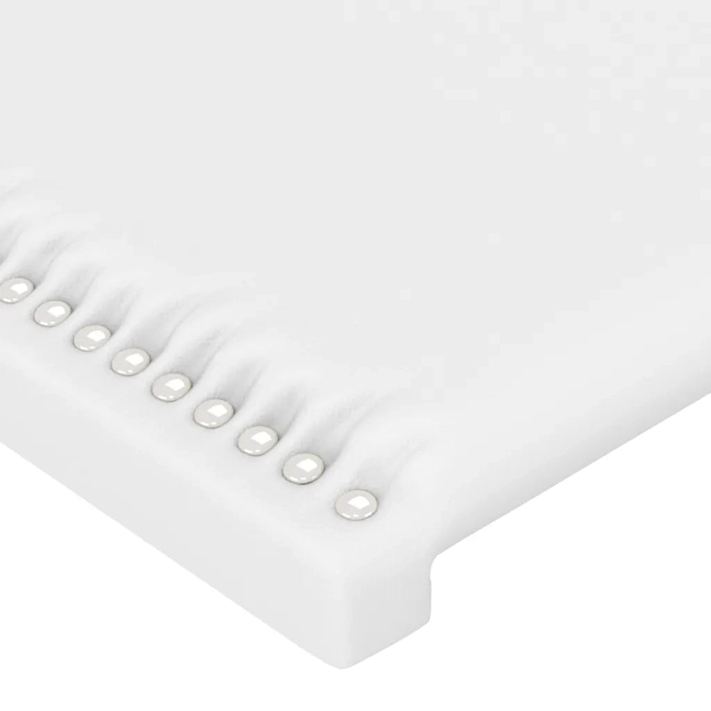 Testiera ad Orecchio-Testata con Orecchie Bianca 203x23x78/88 cm in Similpelle 347850