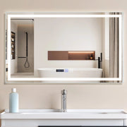 ZMH Specchio da Bagno con Luce LED a Parete IP44 con Interruttore Touch e Funzione Antivapore 3000K-6500K 100x60 cm