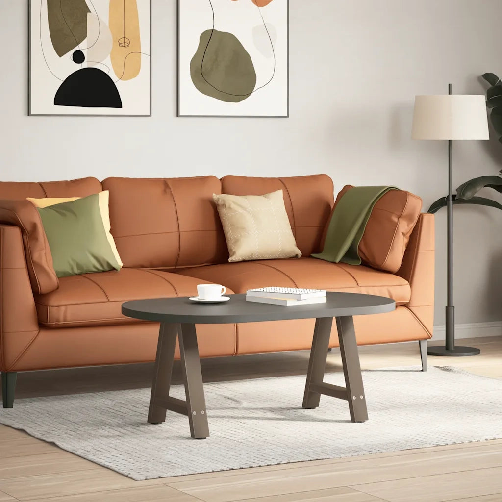 Gambe per Tavolino da Caff¨¨ a Forma di A 2 pz-Set di 2 Gamba per Tavolo 38x(42-43) cm Acciaio
