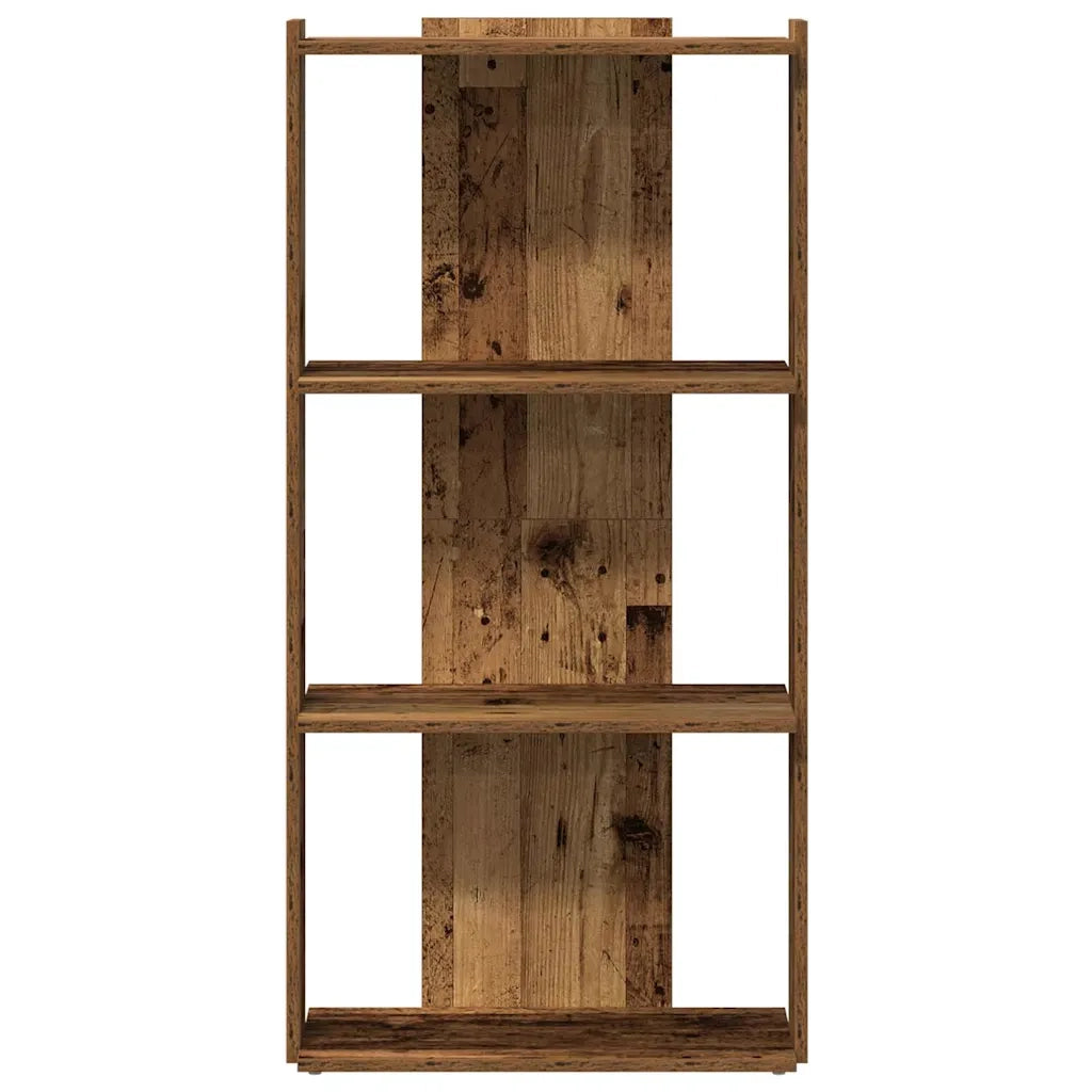 Libreria a 3 Ripiani Legno Vecchio 60x30x120 cm in Truciolato
