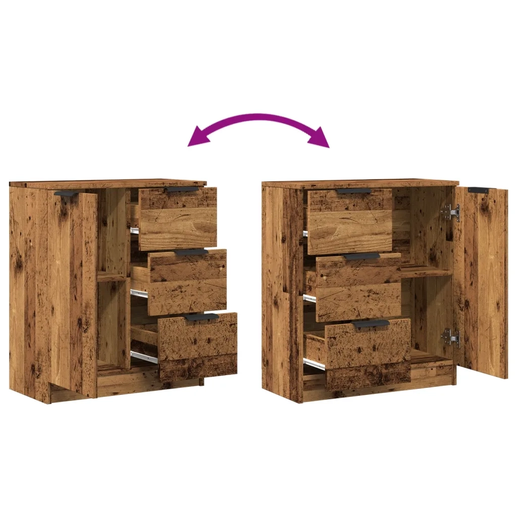 Credenza-Buffet-Armadio da cucina Legno Antico 60x30x70 cm in Truciolato 441058